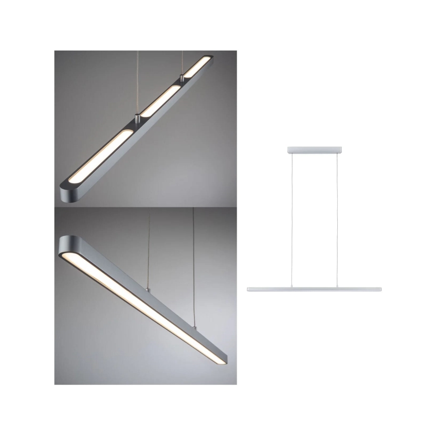 Paulmann 79900 - LED/42W Dimbare kroonluchter aan snoer LENTO 230V mat chroom