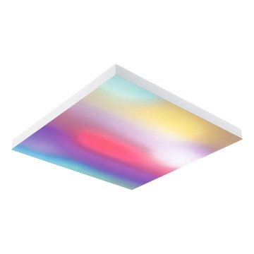 Paulmann 79910 - LED/31W RGBW dimbare plafondlamp LORIA 230V 3000-6500K 59,5x59,5 cm wit + afstandsbediening