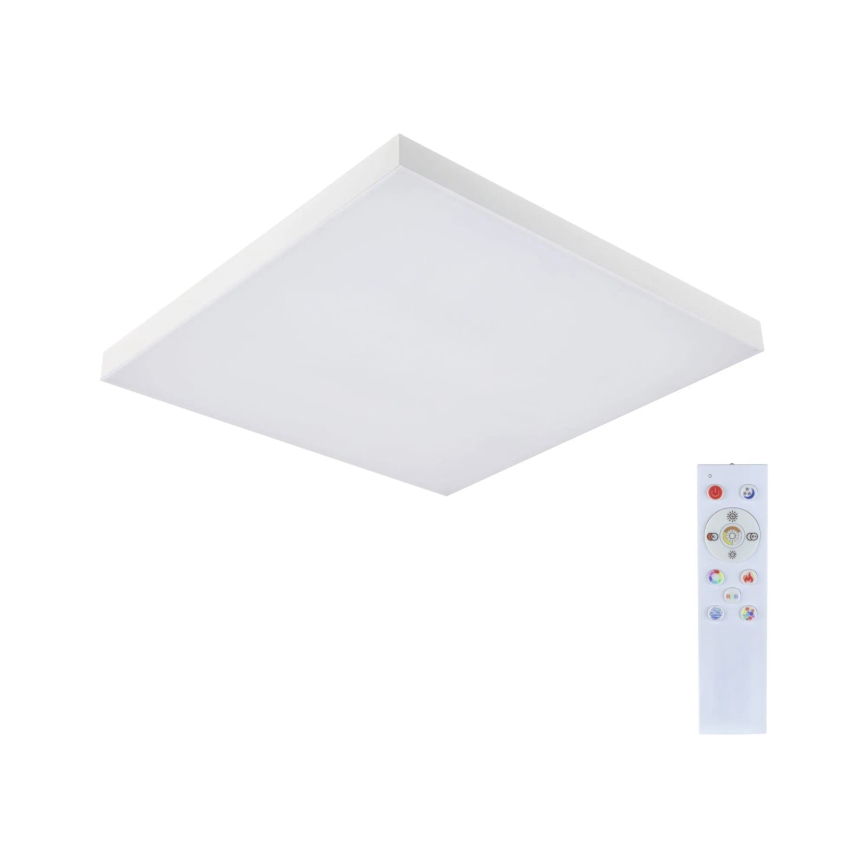 Paulmann 79910 - LED/31W RGBW dimbare plafondlamp LORIA 230V 3000-6500K 59,5x59,5 cm wit + afstandsbediening