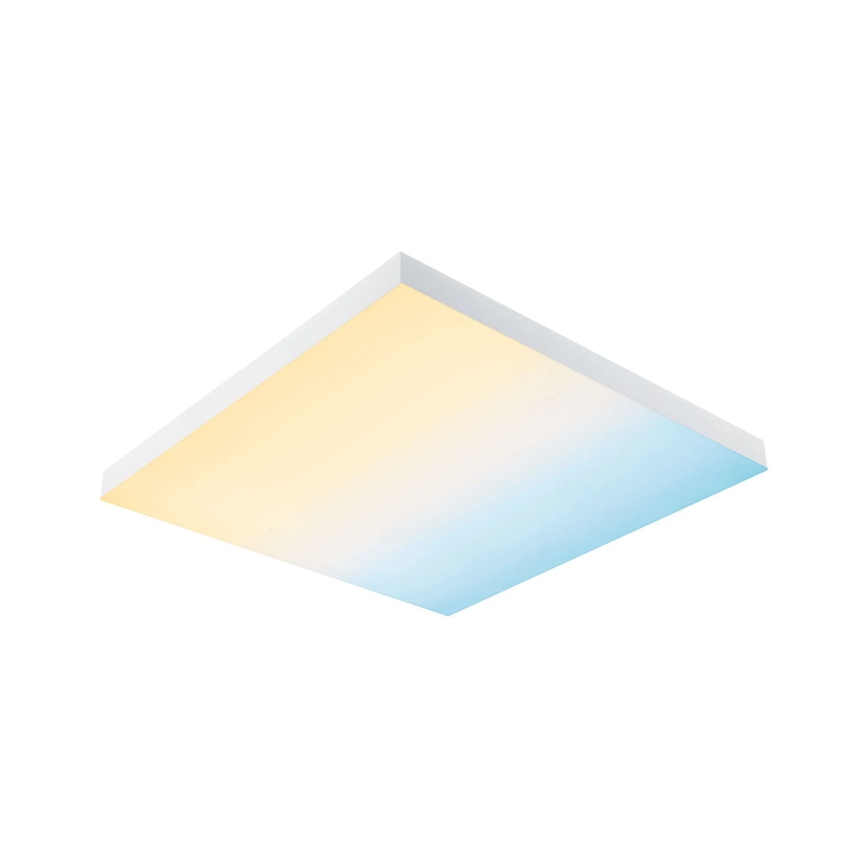 Paulmann 79910 - LED/31W RGBW dimbare plafondlamp LORIA 230V 3000-6500K 59,5x59,5 cm wit + afstandsbediening