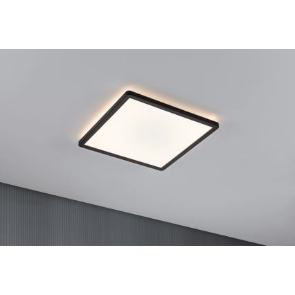 Paulmann 79921 - LED/16W Dimbaar paneel ATRIA 230V 3000K 29,3x29,3 cm zwart
