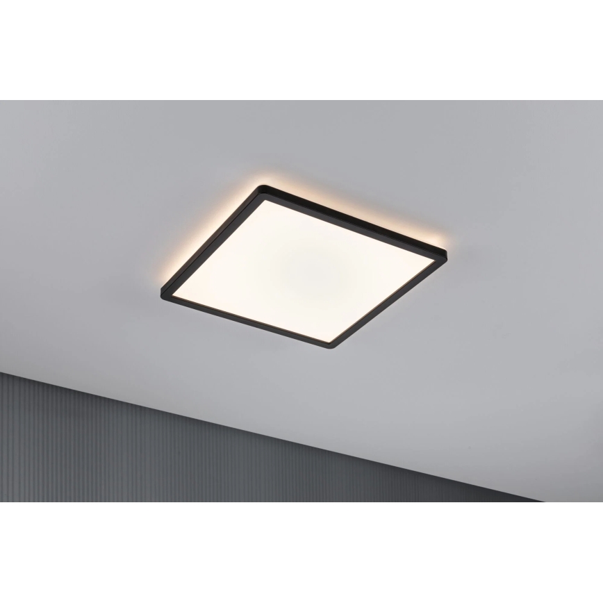 Paulmann 79921 - LED/16W Dimbaar paneel ATRIA 230V 3000K 29,3x29,3 cm zwart