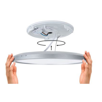 Paulmann 79921 - LED/16W Dimbaar paneel ATRIA 230V 3000K 29,3x29,3 cm zwart