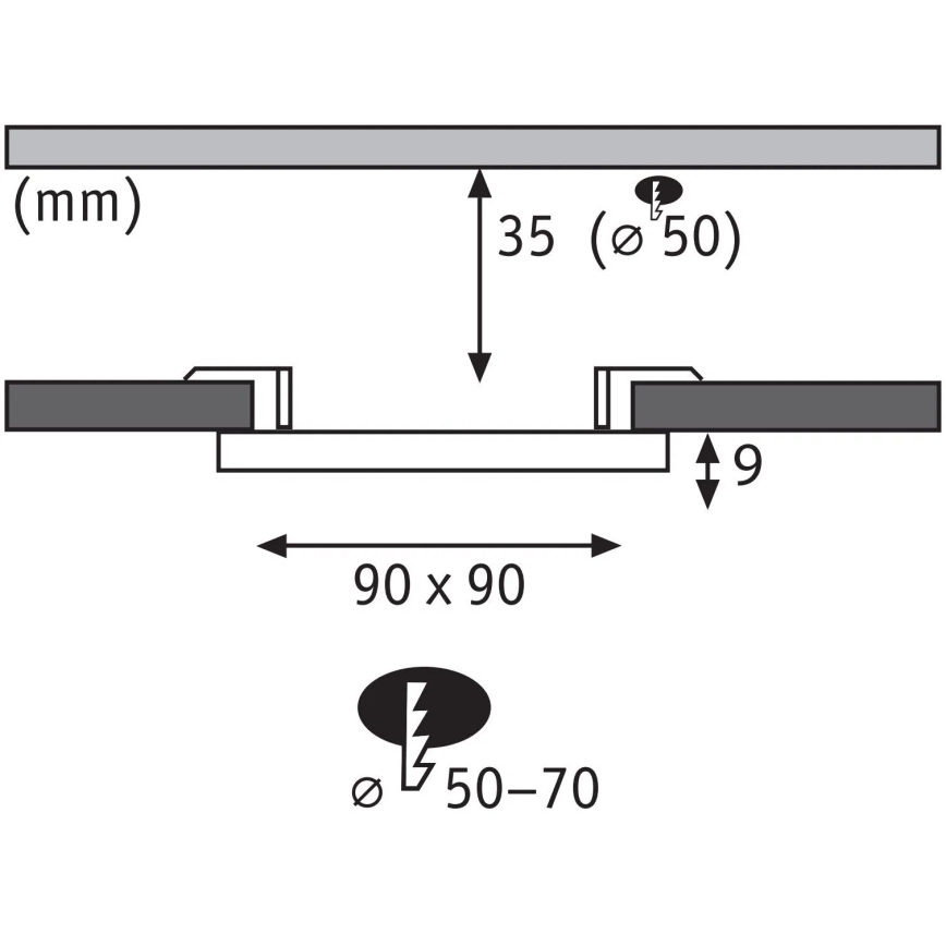 Paulmann 79953 - LED/6W IP44 Dimbare inbouwspot voor badkamer VARIFIT 230V