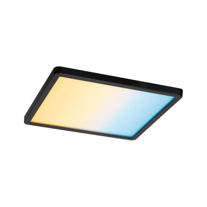 Paulmann 79967 - LED/16W IP44 dimbare inbouwspot voor de badkamer AREO 230V 23x23 cm zwart