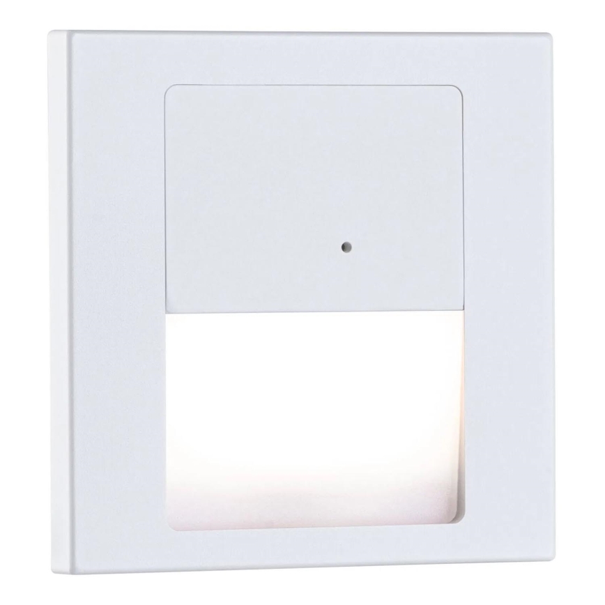 Paulmann 80002 - LED/1W Traplamp met sensor TSARO 230V Lead/wit