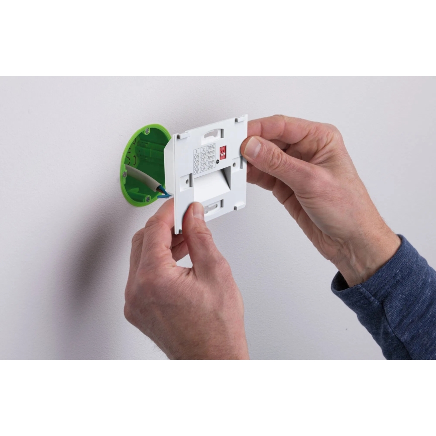 Paulmann 80002 - LED/1W Traplamp met sensor TSARO 230V Lead/wit