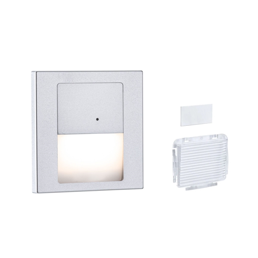 Paulmann 80003 - LED/1W Trapverlichting met sensor TSARO 230V Lood/mat chroom