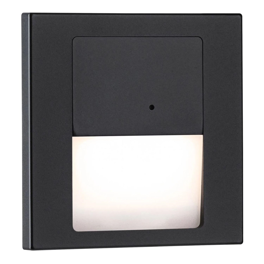 Paulmann 80004 - LED/1W Traplamp met sensor TSARO 230V Lead/zwart