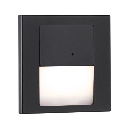 Paulmann 80004 - LED/1W Traplamp met sensor TSARO 230V Lead/zwart