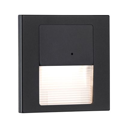 Paulmann 80004 - LED/1W Traplamp met sensor TSARO 230V Lead/zwart