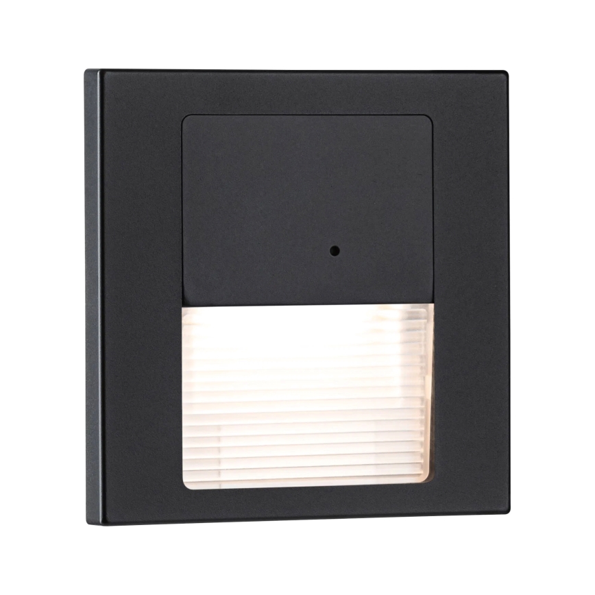 Paulmann 80004 - LED/1W Traplamp met sensor TSARO 230V Lead/zwart