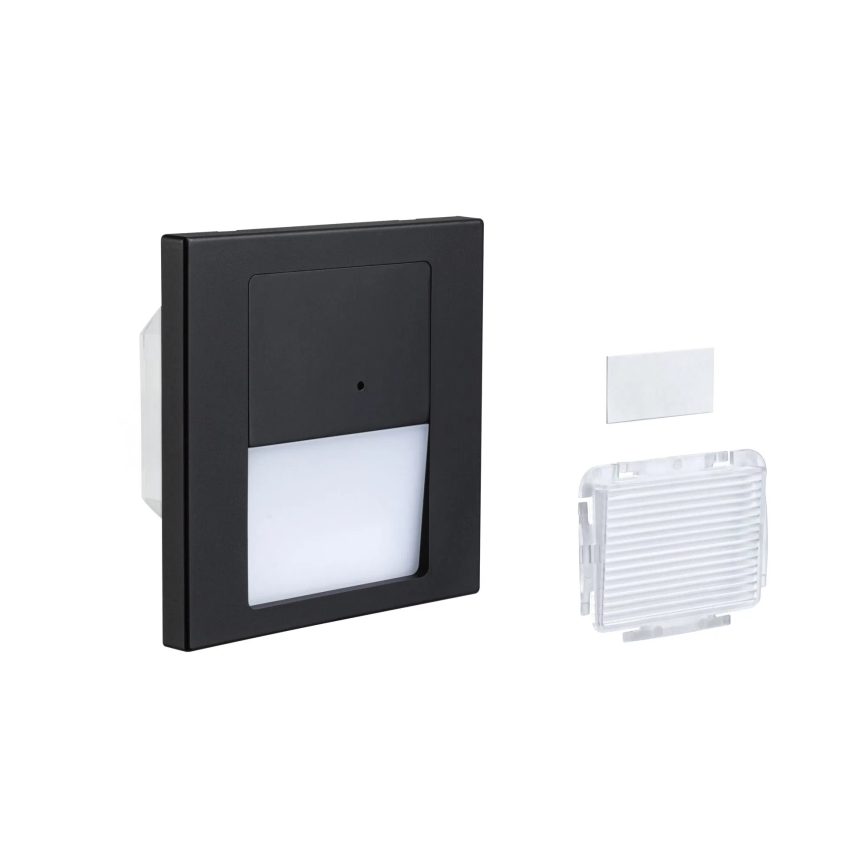 Paulmann 80004 - LED/1W Traplamp met sensor TSARO 230V Lead/zwart