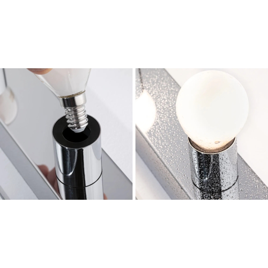 Paulmann 80098 - 4xE14/40W IP44 Spiegelverlichting badkamer REGULA 230V glanzend chroom