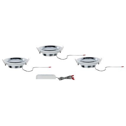 Paulmann 92693 - SET 3xLED/8W Dimbare inbouwverlichting PREMIUM LINE 230/