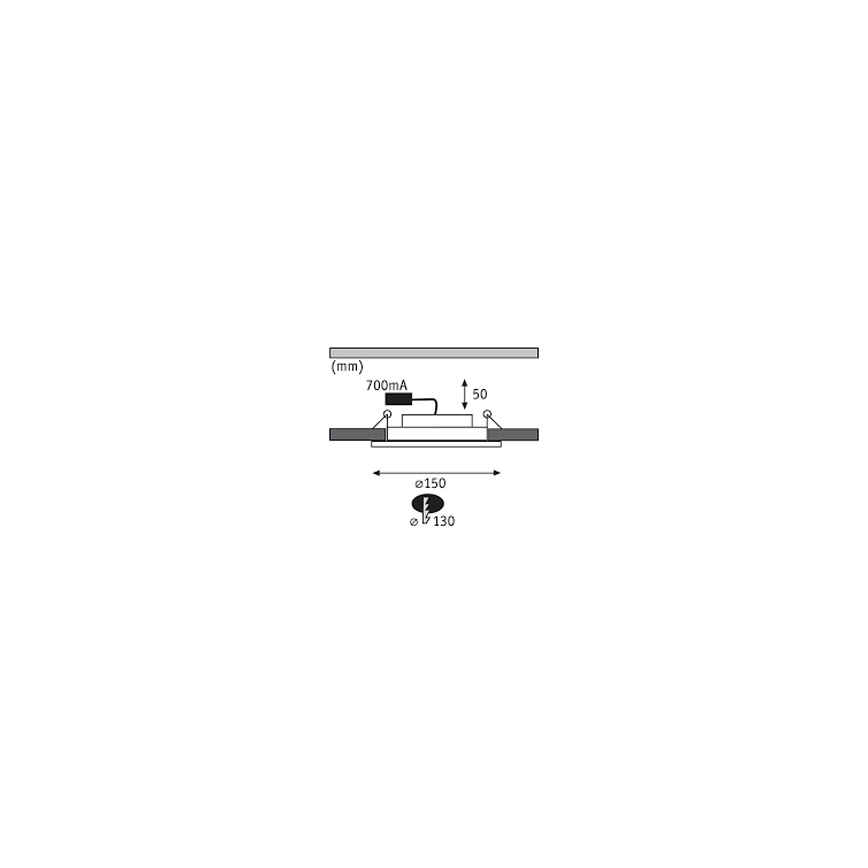 Paulmann 92693 - SET 3xLED/8W Dimbare inbouwverlichting PREMIUM LINE 230/