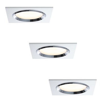 Paulmann 92695 - SET 3xLED/8W Dimbare inbouwspot DICE 230V