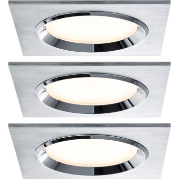 Paulmann 92696 - SET 3xLED/8W Dimbare hangende plafondverlichting DICE 230V