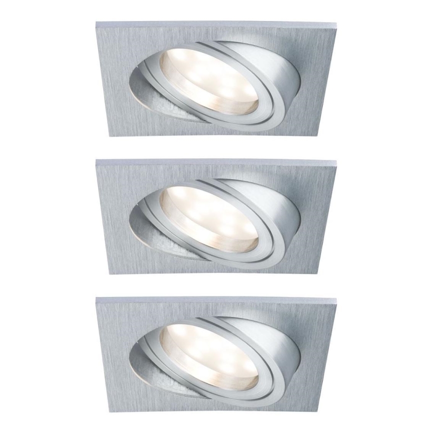 Paulmann 92799 - SET 3x LED/6,8W IP23 Badkamer inbouwverlichting COIN 230V