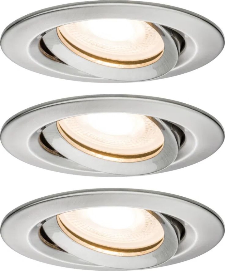 Paulmann 92900 - SET 3xGU10/7W IP65 Dimbare en hangende badkamer verlichting NOVA 230V