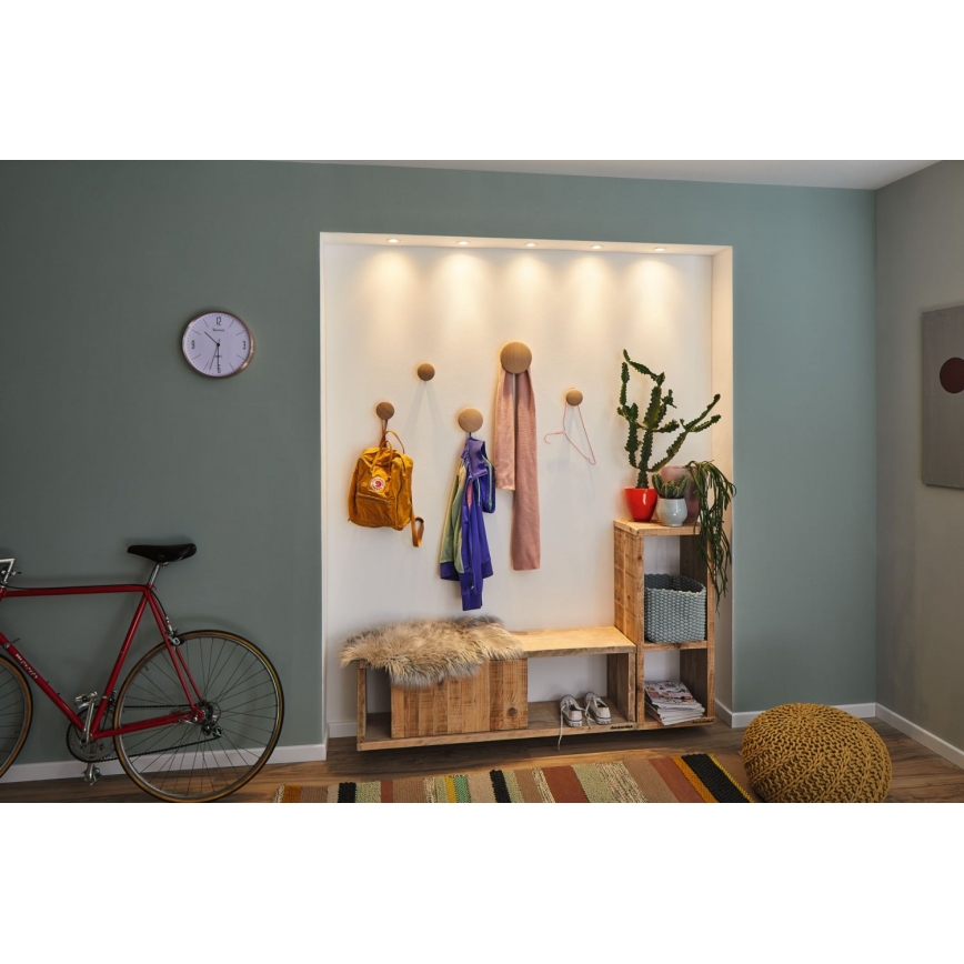 Paulmann 92973 - SET 3xLED/4,2W IP23 Dimbare badkamer lamp COIN 230V