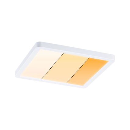 Paulmann 92993 - LED/13W IP44 Badkamer inbouwspot AREO 230V 2000/3000/4000K 17,5x17,5 cm wit