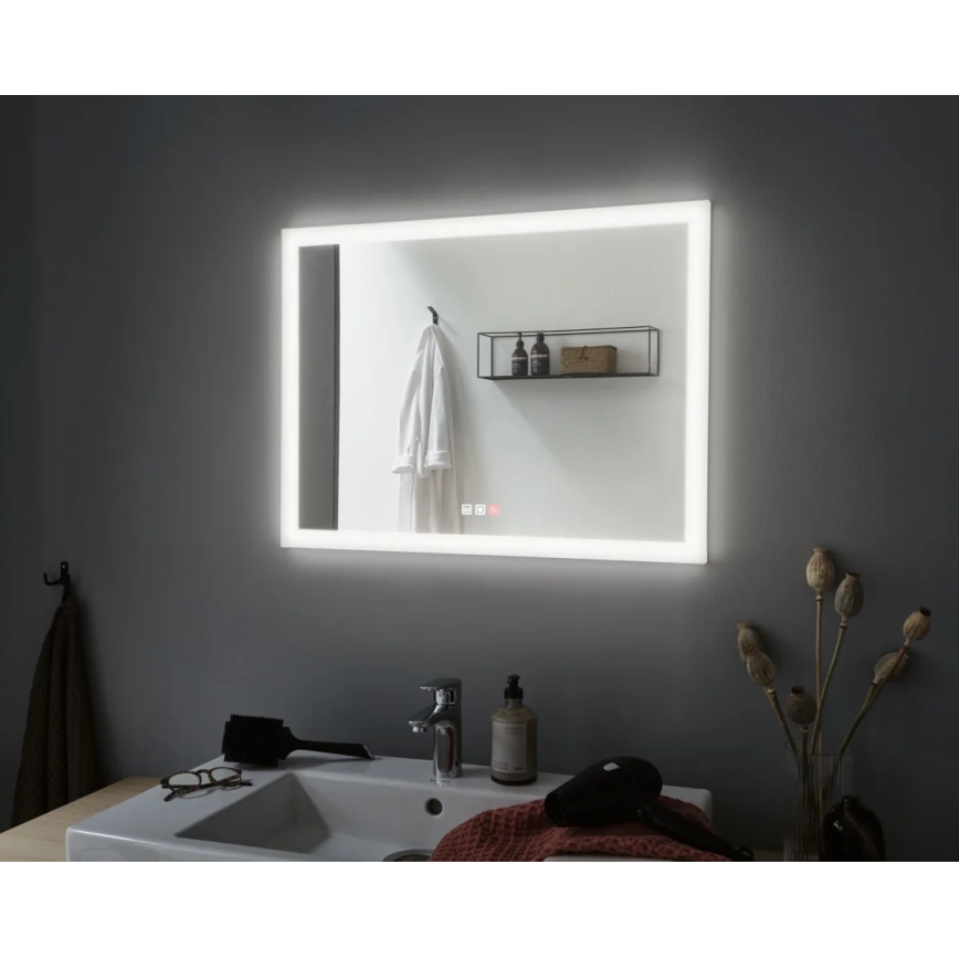 Paulmann 93013 - LED/22W IP44 Dimbare verwarmde badkamerspiegel met verlichting 230V 2700/4000/6500K