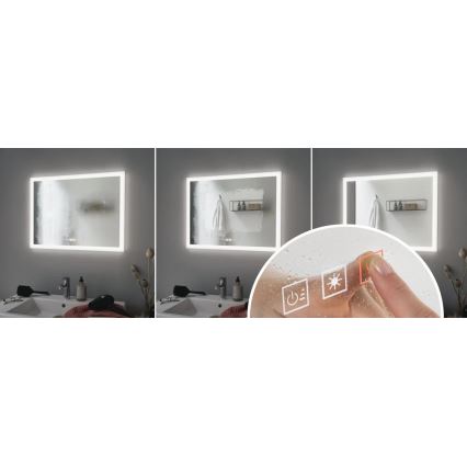 Paulmann 93013 - LED/22W IP44 Dimbare verwarmde badkamerspiegel met verlichting 230V 2700/4000/6500K