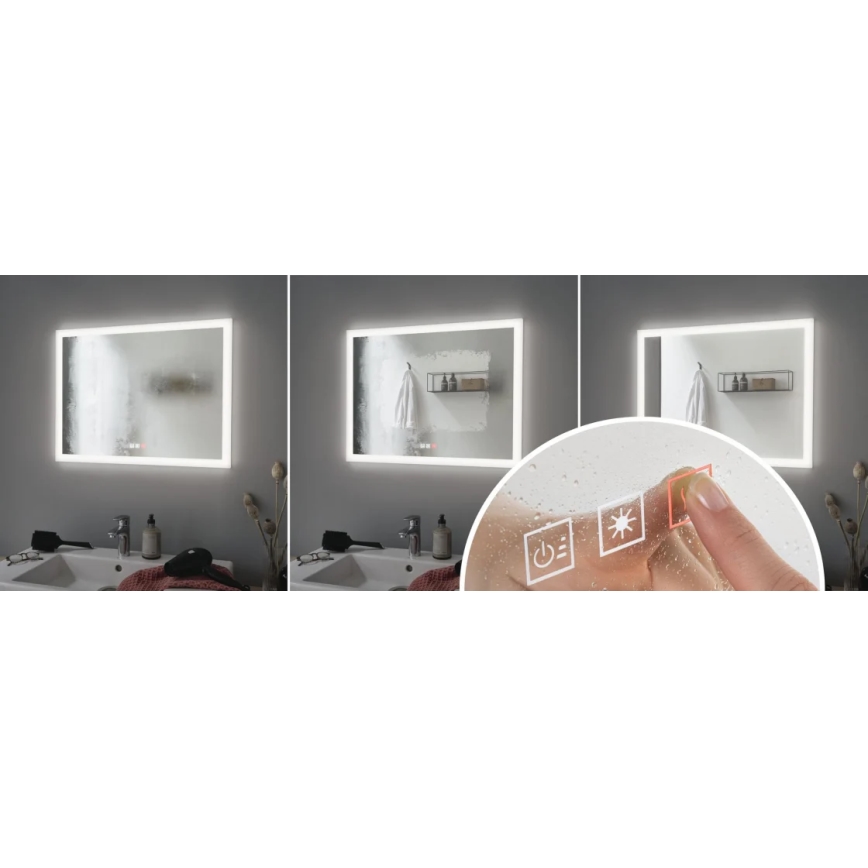 Paulmann 93013 - LED/22W IP44 Dimbare verwarmde badkamerspiegel met verlichting 230V 2700/4000/6500K