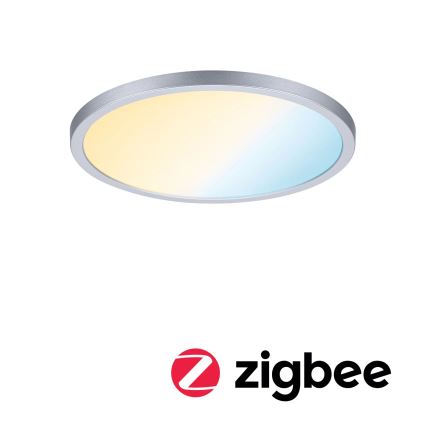 Paulmann 93046 - LED/16W IP44 Dimbare inbouwspot voor badkamer AREO 230V 3000–6500K Ø 23 cm mat chroom