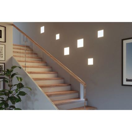Paulmann 93059 - LED/13W IP44 Dimbare badkamer-inbouwarmatuur AREO 230V 17,5x17,5 cm wit
