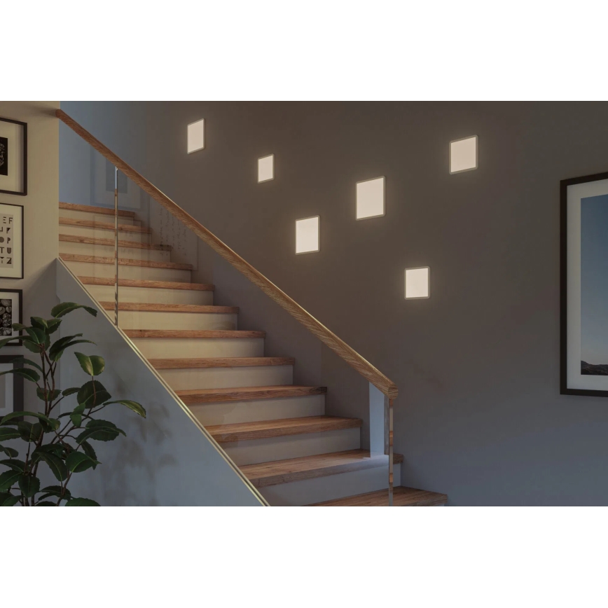 Paulmann 93059 - LED/13W IP44 Dimbare badkamer-inbouwarmatuur AREO 230V 17,5x17,5 cm wit