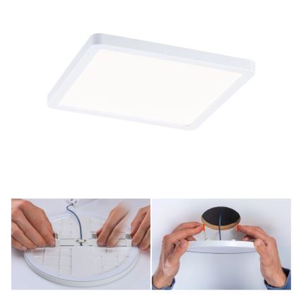 Paulmann 93059 - LED/13W IP44 Dimbare badkamer-inbouwarmatuur AREO 230V 17,5x17,5 cm wit