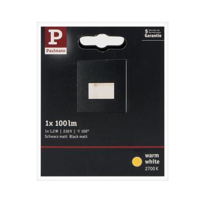 Paulmann 93094 - LED/1,2W Trapverlichting EDGE 230V