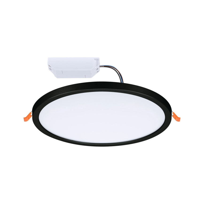 Paulmann 93102 - LED/16W IP44 badkamer inbouwspot AREO 230V 2000/3000/4000K Ø 23 cm zwart