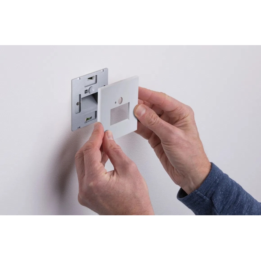 Paulmann 93133 - LED/1,2W Traplamp met sensor EDGE 230V wit