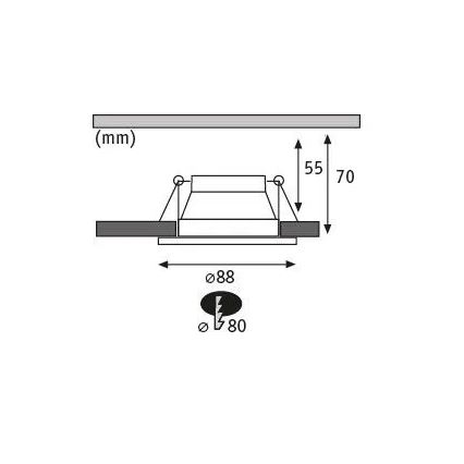Paulmann 93402 - SET 3xLED/6W IP44 Dimbare en hangende badkamer verlichting COLE 230V