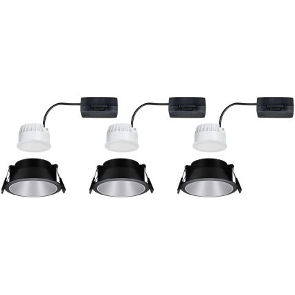 Paulmann 93408 - SET 3xLED/6,5W IP44 Dimbare badkamer inbouwlamp COLE 230V