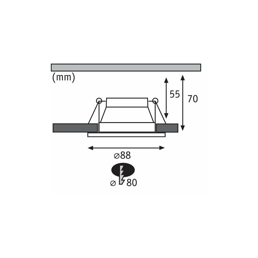 Paulmann 93408 - SET 3xLED/6,5W IP44 Dimbare badkamer inbouwlamp COLE 230V