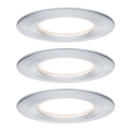 Paulmann 93462 - SET 3xLED/6W IP44 Badkamer inbouwverlichting NOVA 230V