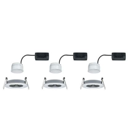 Paulmann 93462 - SET 3xLED/6W IP44 Badkamer inbouwverlichting NOVA 230V