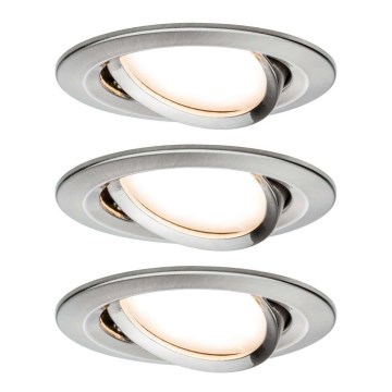 Paulmann 93483 - SET 3xLED/6,5W IP23 Dimbare badkamer inbouwlamp NOVA 230V