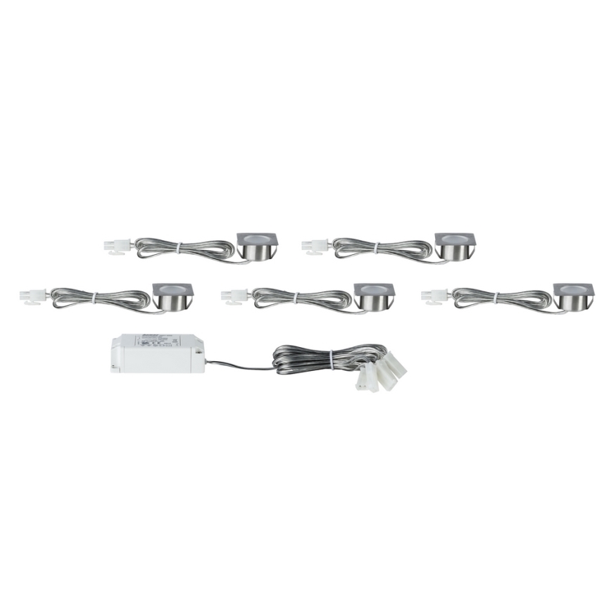 Paulmann 93587 - SET 5xLED/0,4W Inbouwverlichting 12V/230V 2700K