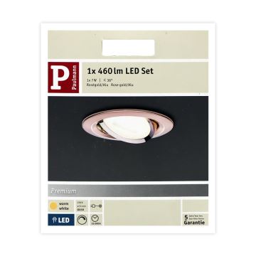 Paulmann 93604 - LED-GU10/7W IP23 Dimbare Badkamer Inbouw Lamp NOVA 230V
