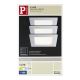 Paulmann 93758 - SET 3xLED Trapverlichting AREAL 3xLED/2W/230V