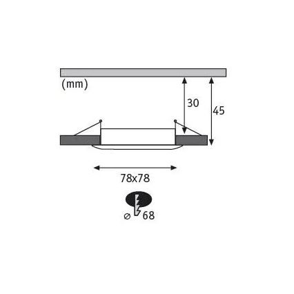 Paulmann 93895 - SET 3xLED/6W IP44 Dimbare en hangende badkamer verlichting NOVA 230V