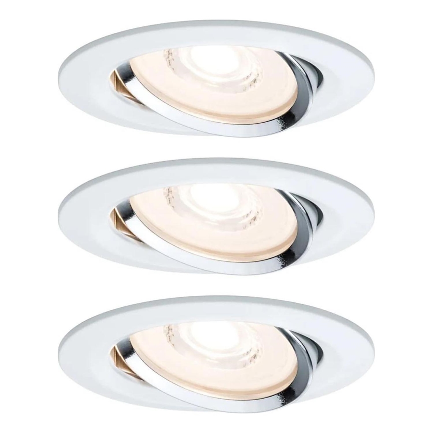 Paulmann 93942 - SET 3xLED/6,8W IP23 Dimbare en hangende badkamer verlichting COIN 230V