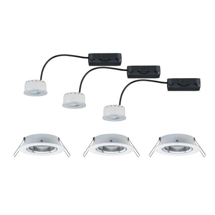 Paulmann 93942 - SET 3xLED/6,8W IP23 Dimbare en hangende badkamer verlichting COIN 230V