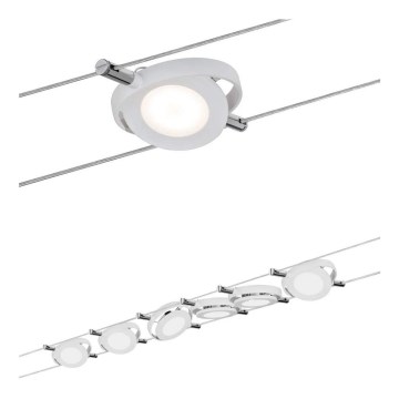 Paulmann 94106 - SET 6xLED/4W Spot voor een stringsysteem ROUNDMAC 230V wit