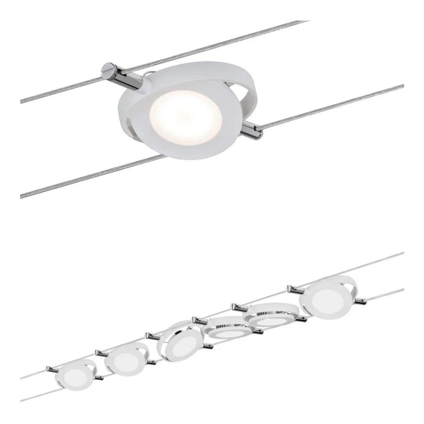 Paulmann 94106 - SET 6xLED/4W Spot voor een stringsysteem ROUNDMAC 230V wit